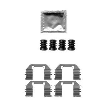 DELPHI LX0644 - Kit d'accessoires, plaquette de frein à disque