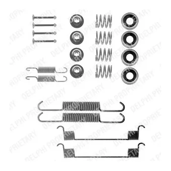 Kit d'accessoires, mâchoire de frein DELPHI LY1014
