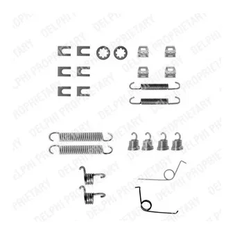 Kit d'accessoires, mâchoire de frein METZGER 105-0651