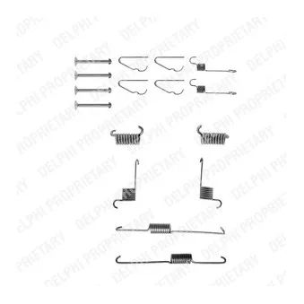 DELPHI LY1058 - Kit d'accessoires, mâchoire de frein