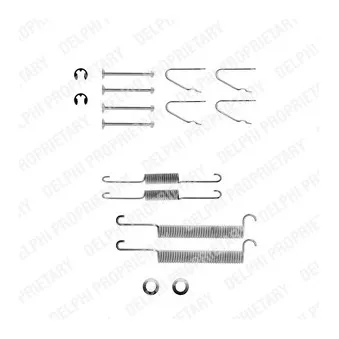 Kit d'accessoires, mâchoire de frein DELPHI LY1096