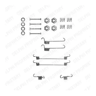 Kit d'accessoires, mâchoire de frein DELPHI [LY1110]