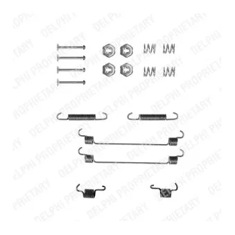 Kit d'accessoires, mâchoire de frein DELPHI OEM 105-0657
