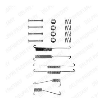 Kit d'accessoires, mâchoire de frein DELPHI LY1160