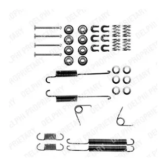 Kit d'accessoires, mâchoire de frein DELPHI LY1188