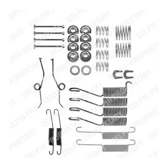 Kit d'accessoires, mâchoire de frein METZGER 105-0698