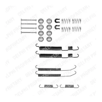 Kit d'accessoires, mâchoire de frein DELPHI LY1234