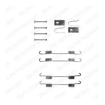 Kit d'accessoires, mâchoire de frein DELPHI LY1246