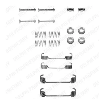 Kit d'accessoires, mâchoires de frein de stationnement DELPHI LY1252