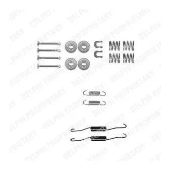 DELPHI LY1262 - Kit d'accessoires, mâchoire de frein