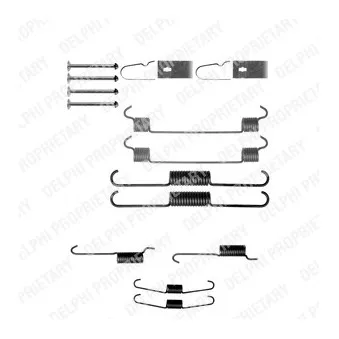 Kit d'accessoires, mâchoire de frein DELPHI LY1299