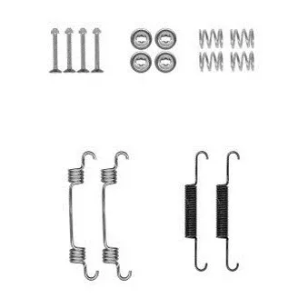 Kit d'accessoires, mâchoires de frein de stationnement DELPHI LY1381 pour HYUNDAI TUCSON 2.7 traction intégrale - 175cv