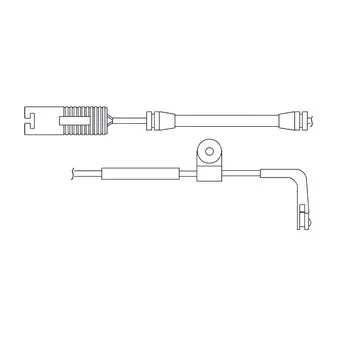 DELPHI LZ0159 - Kit de contact avertisseur, usure des plaquettes de freins