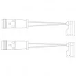 DELPHI LZ0185 - Kit de contact avertisseur, usure des plaquettes de freins