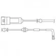 Kit de contact avertisseur, usure des plaquettes de freins DELPHI [LZ0186]