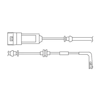 DELPHI LZ0186 - Kit de contact avertisseur, usure des plaquettes de freins