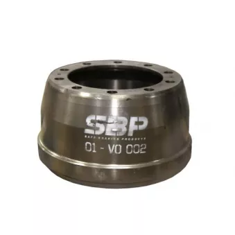 Tambour de frein SBP 01-VO002 pour VOLVO F10 F 10/310 - 313cv