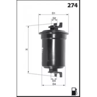 MISFAT E125 - Filtre à carburant