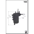 MISFAT F113 - Filtre à carburant