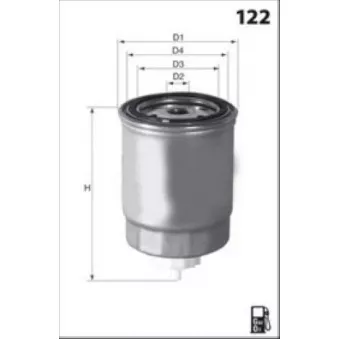 MISFAT M704 - Filtre à carburant
