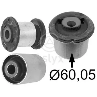 Aslyx AS-502168 - Silent bloc de l'essieu / berceau