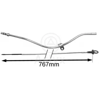 Aslyx AS-506612 - Jauge de niveau d'huile