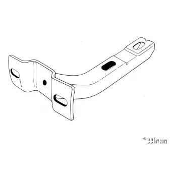 Ferrure avant, gauche YOUNG PARTS 0019-300 pour VOLKSWAGEN TRANSPORTER - COMBI 1,6 - 50cv