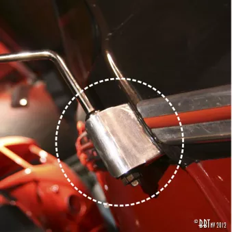 Caches en haut charnières de porte, chromés, par paire YOUNG PARTS 0484-200