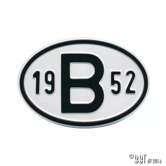 Plaquette B 1952 YOUNG PARTS 0499-152 pour VOLKSWAGEN TRANSPORTER - COMBI 1,2 - 34cv