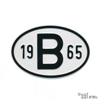 Plaquette B 1965 YOUNG PARTS 0499-165 pour VOLKSWAGEN TRANSPORTER - COMBI 1,1 - 24cv