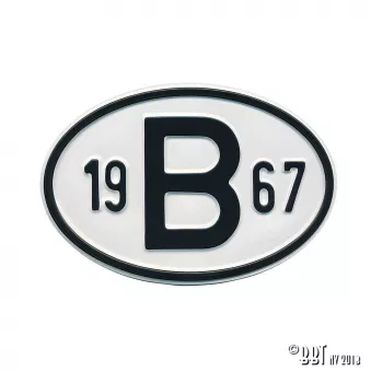 Plaquette B 1967 YOUNG PARTS 0499-167 pour VOLKSWAGEN TRANSPORTER - COMBI 1,7 - 67cv