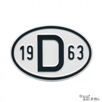 Plaquette D 1963 YOUNG PARTS 0499-463 pour VOLKSWAGEN TRANSPORTER - COMBI 1,6 - 48cv