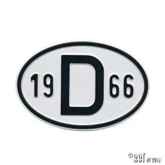 Plaquette D 1966 YOUNG PARTS 0499-466 pour VOLKSWAGEN TRANSPORTER - COMBI 1,2 - 34cv