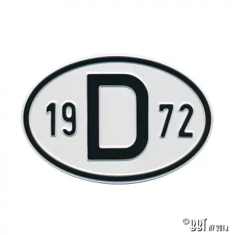 Plaquette D 1972 YOUNG PARTS 0499-472 pour VOLKSWAGEN TRANSPORTER - COMBI 1,7 - 67cv