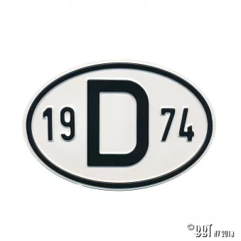 Plaquette D 1974 YOUNG PARTS 0499-474 pour VOLKSWAGEN TRANSPORTER - COMBI 1,7 - 67cv