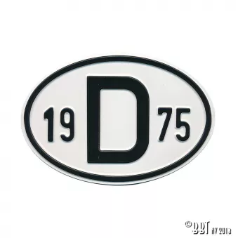 Plaquette D 1975 YOUNG PARTS 0499-475 pour VOLKSWAGEN TRANSPORTER - COMBI 1,7 - 67cv