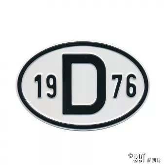 Plaquette D 1976 YOUNG PARTS 0499-476 pour VOLKSWAGEN TRANSPORTER - COMBI 1,7 - 67cv