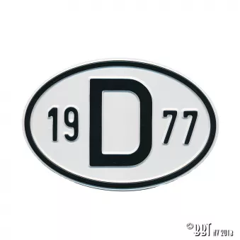 Plaquette D 1977 YOUNG PARTS 0499-477 pour VOLKSWAGEN TRANSPORTER - COMBI 1,6 - 50cv