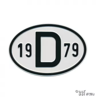 Plaquette D 1979 YOUNG PARTS 0499-479 pour VOLKSWAGEN TRANSPORTER - COMBI 1,6 - 50cv