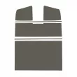 Panneaux protection ciel de toit, pick-up double cabine, plastiquex gris YOUNG PARTS [0552-120]