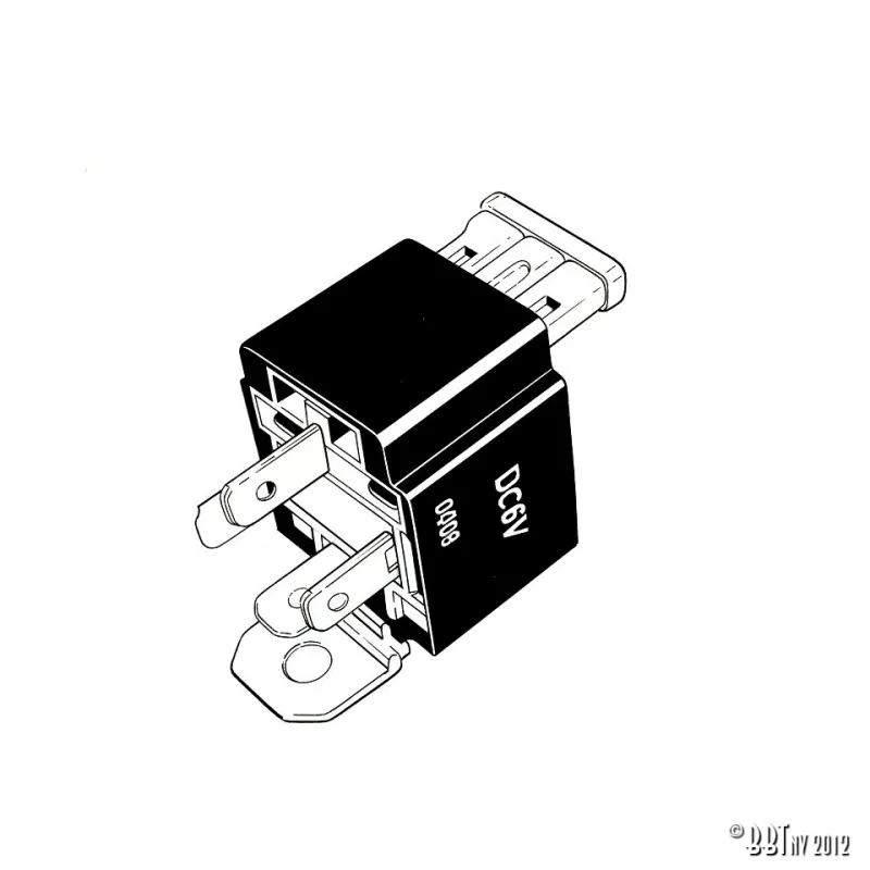 Relais 6V 30A avec fusible de 15A YOUNG PARTS 0681-5 - Visuel 1