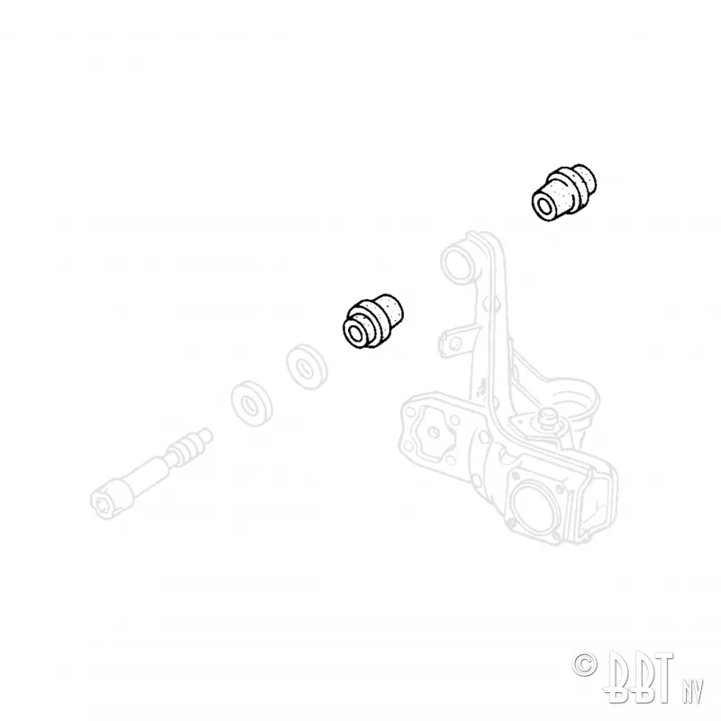 Caoutchouc supports IRS, A l'unité YOUNG PARTS 1454-1 - Visuel 1