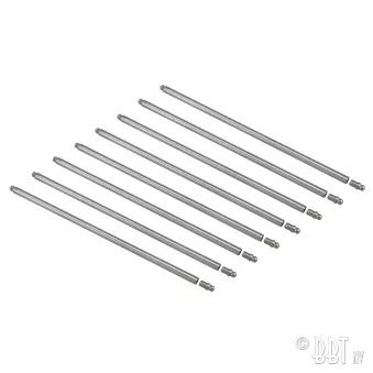 Tiges de poussoir longues chrome-molybdène, TQ, par 8 pièces YOUNG PARTS 1729-200 pour VOLKSWAGEN COCCINELLE 1.1 - 24cv