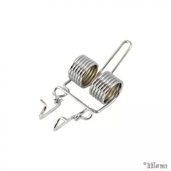 Ressort de capot moteur chromé YOUNG PARTS 2303 pour VOLKSWAGEN COCCINELLE 1500 1.6 - 50cv