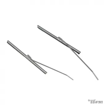 Balais essuie-glaces + bras, gris, paire, 18.50cm YOUNG PARTS 2427 pour HYUNDAI I20 1302 1.2 - 34cv