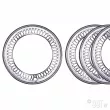 Cercles enjoliveurs 'Flat4' 15" 5x205 (4 pcs) YOUNG PARTS [2535-100]