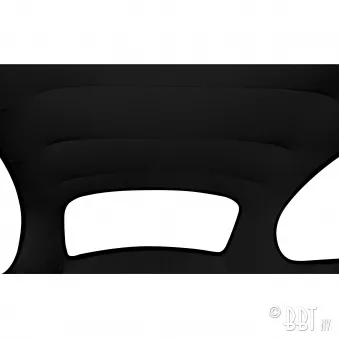 Ciel de toit, noir YOUNG PARTS 2905 pour VOLKSWAGEN COCCINELLE 1500 1.6 - 50cv