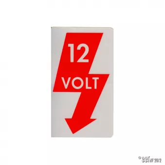Sticker, 12V YOUNG PARTS 6205