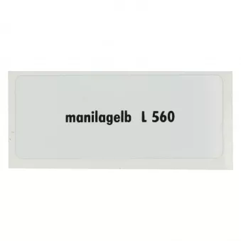 Sticker L 560, Manilla yellow YOUNG PARTS 6290-014
