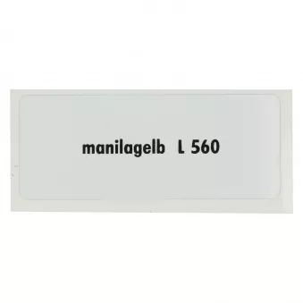 Sticker L 560, Manilla yellow YOUNG PARTS 6290-014 pour VOLKSWAGEN TRANSPORTER - COMBI 2,0 - 69cv